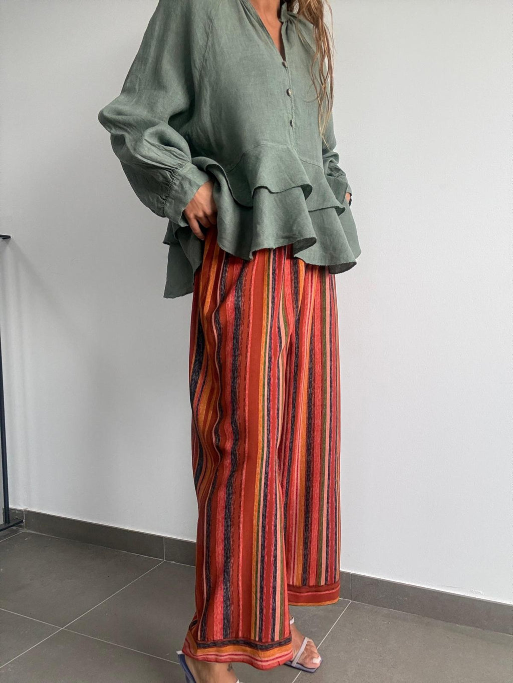 PANTALÓN PIRATA NARANJA