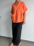 CAMISA PICOTE NARANJA
