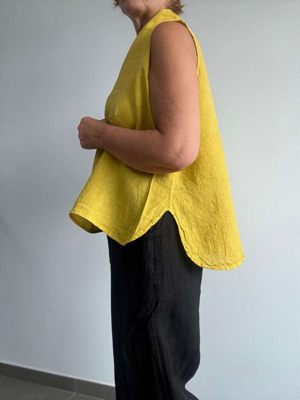 BLUSA ISIDORA MOSTAZA