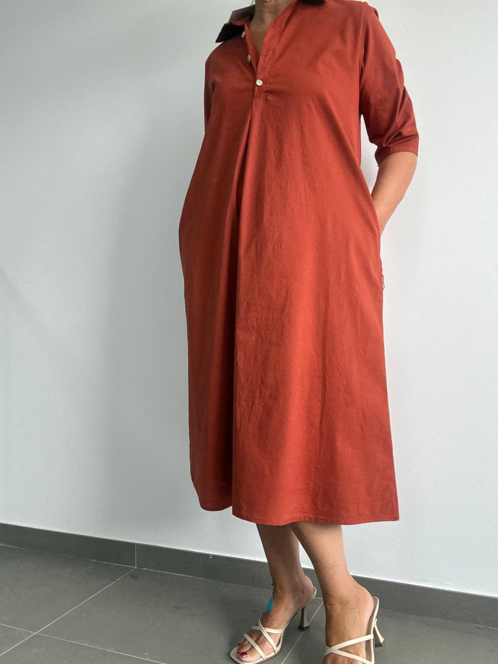VESTIDO POLO TEJA