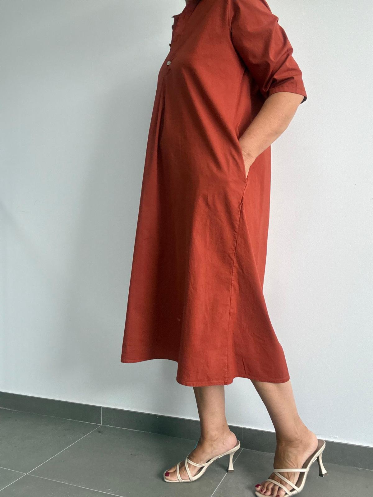 VESTIDO POLO TEJA