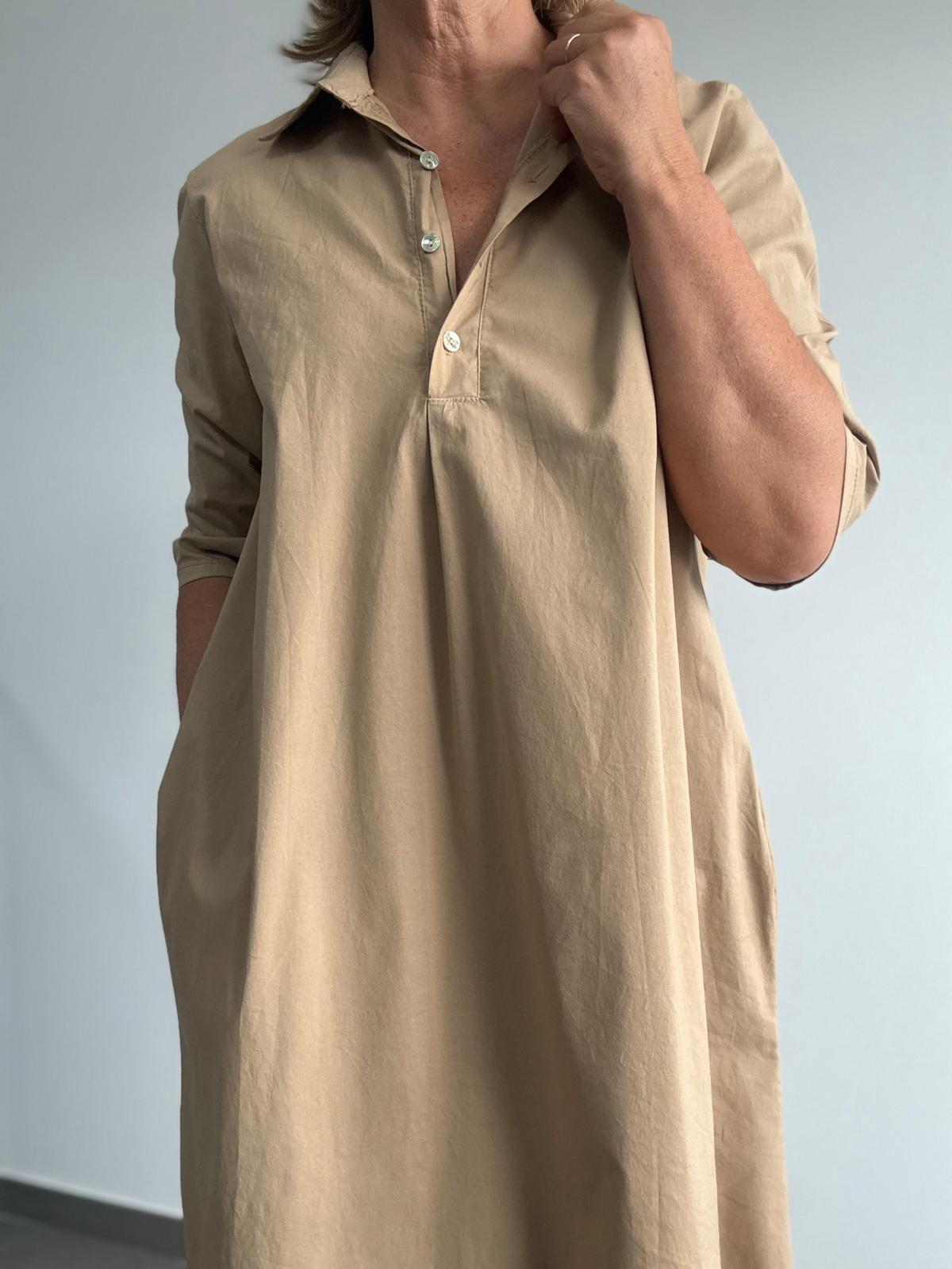 VESTIDO POLO CAMEL