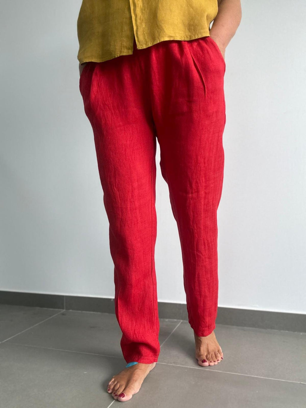 PANTALÓN PITILLO ROJO