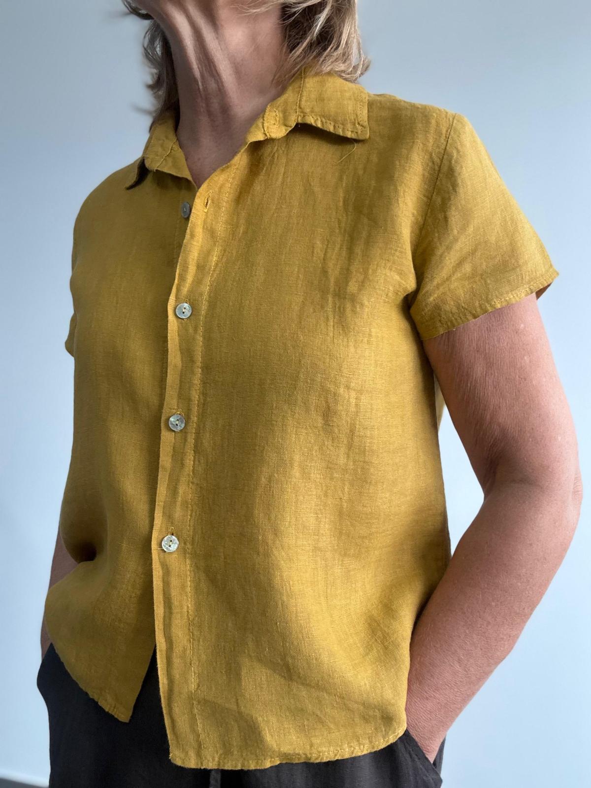 CAMISA LIBAI MOSTAZA