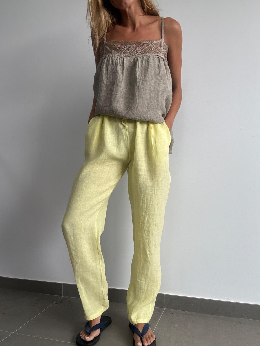 PANTALÓN PITILLO AMARILLO