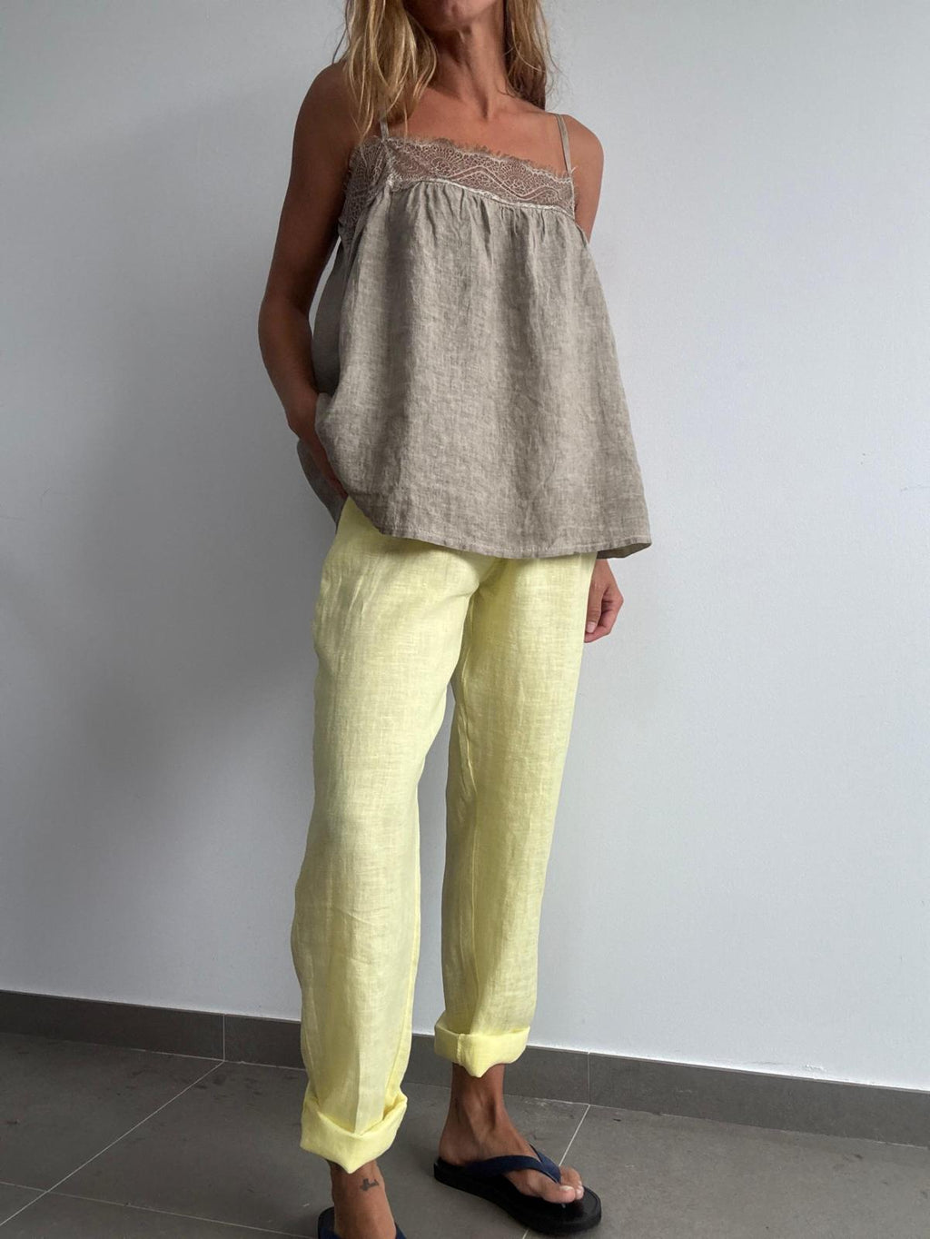PANTALÓN PITILLO AMARILLO