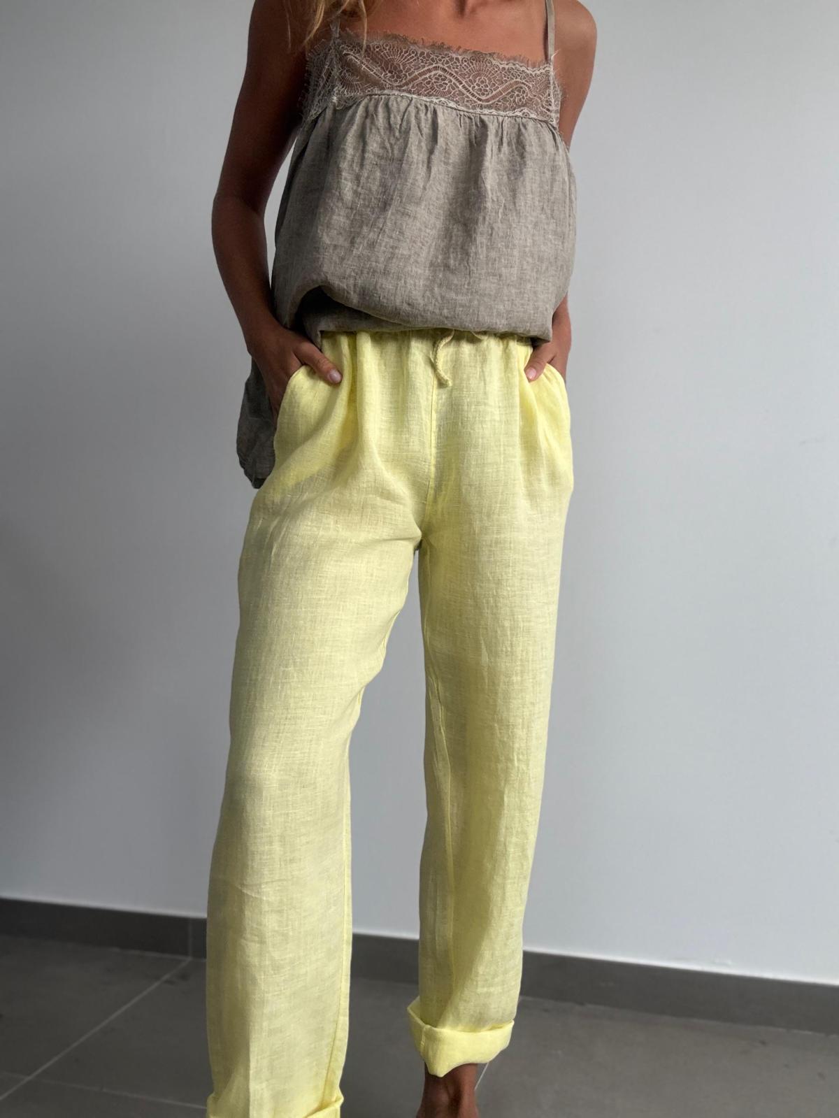 PANTALÓN PITILLO AMARILLO