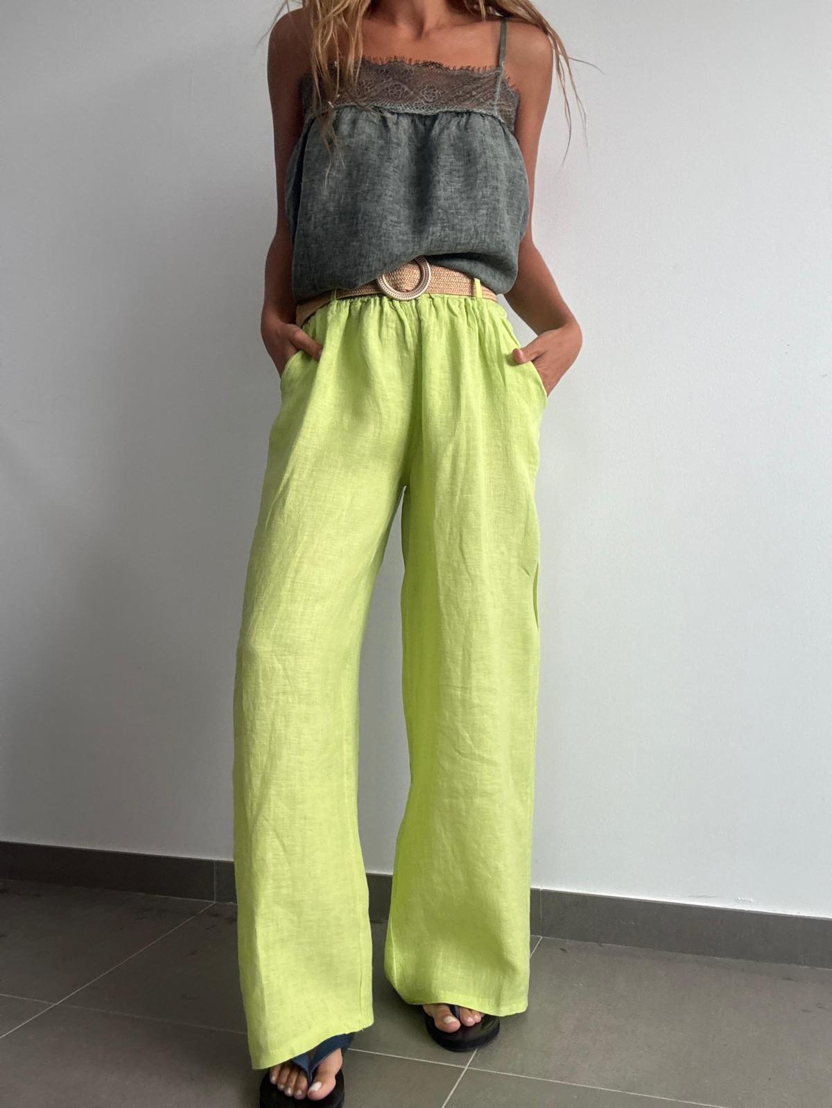 PANTALÓN LEONE PISTACHO