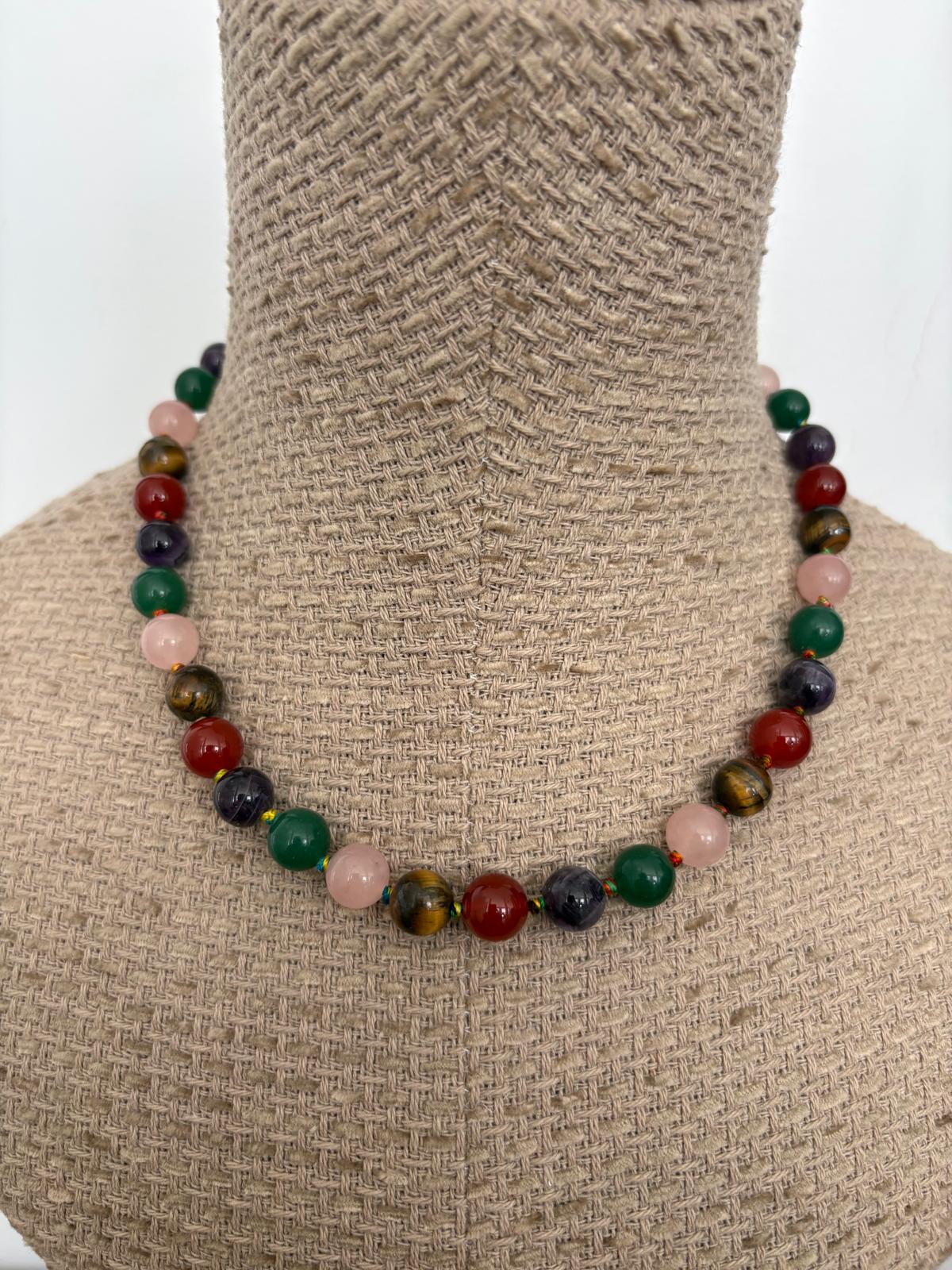 COLLAR-GARGANTILLA COLORES  NATURALES MEDIANO