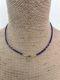 COLLAR-GARGANTILLA CIRCULO AZUL
