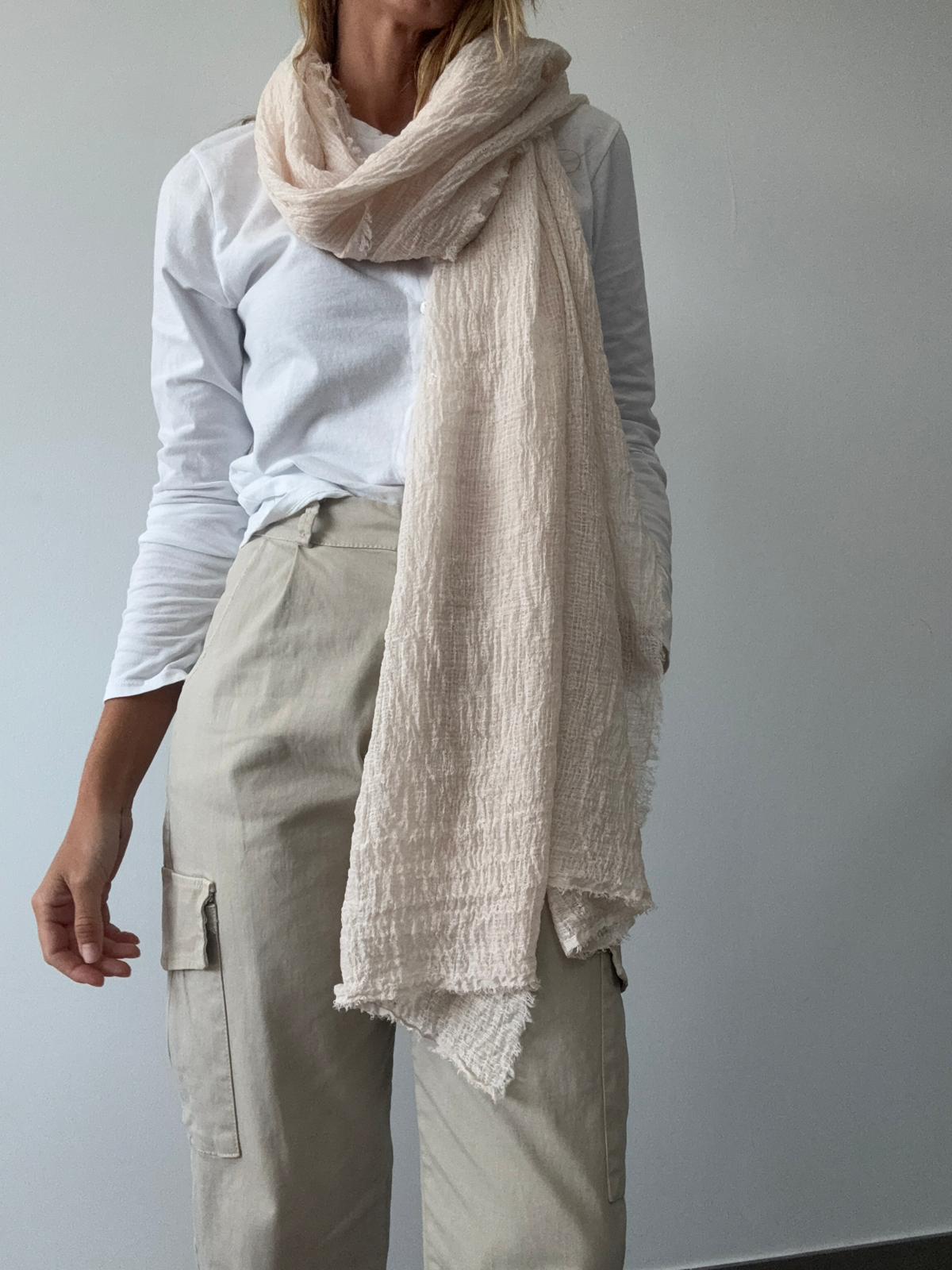 FOULARD RUGOSO MARFIL