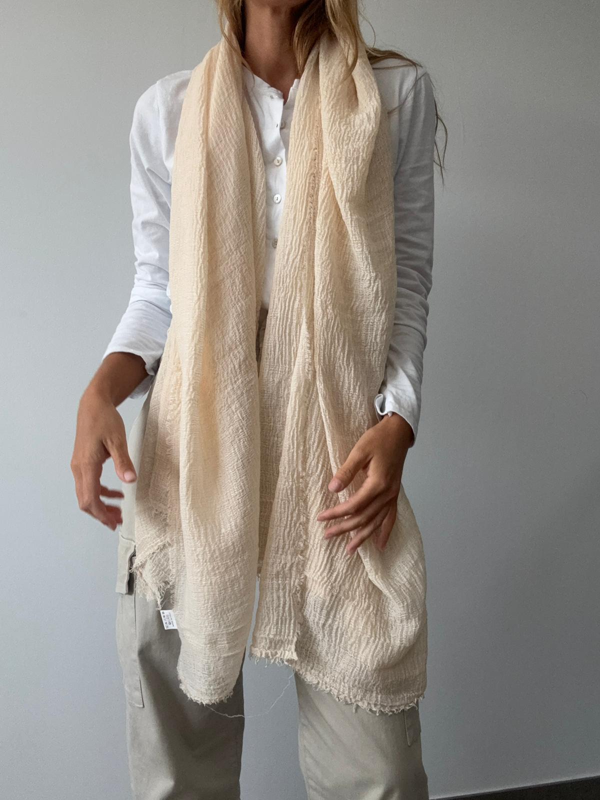 FOULARD RUGOSO CREMA