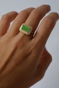 Anillo Rectángulo Verde