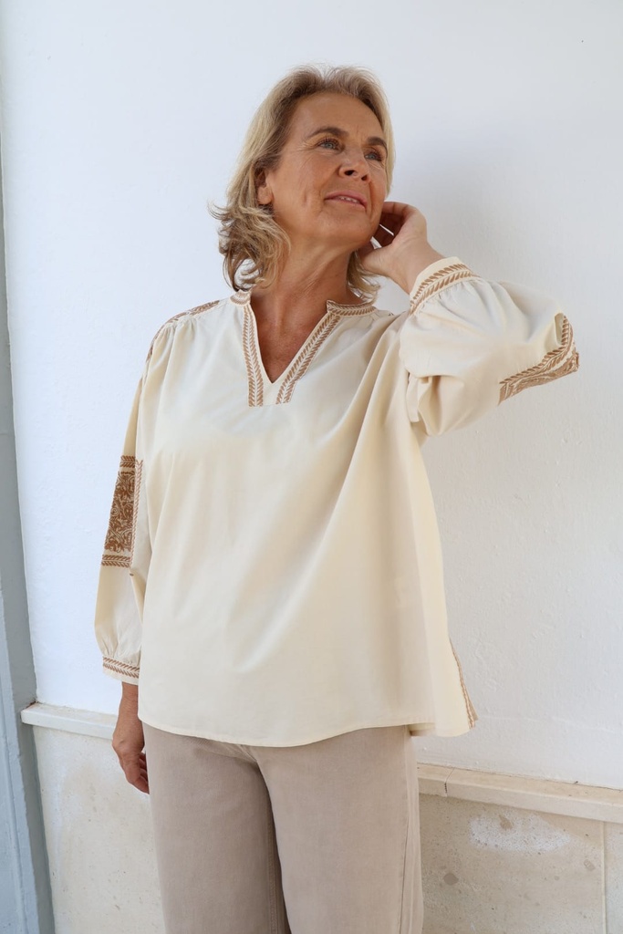 Camisa Ella Beige