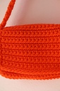 Bolso Trenzado Solapa Naranja