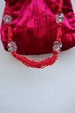 Bolso Líbano Terciopelo Fucsia
