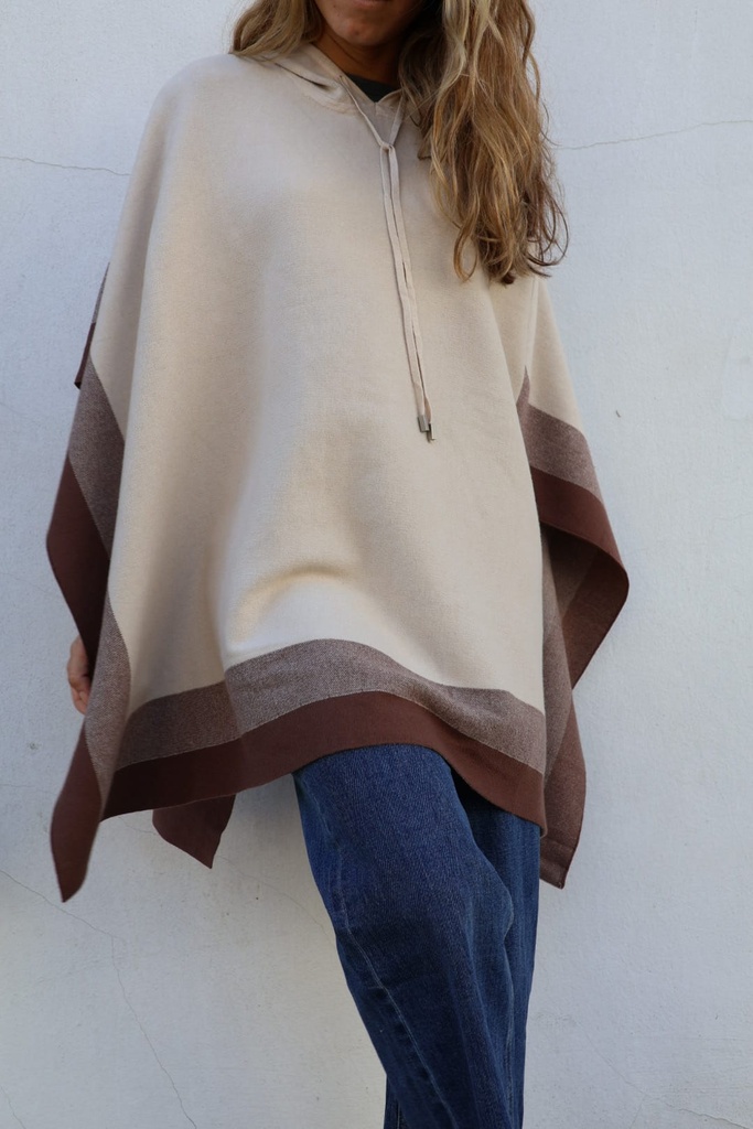 Poncho Alegría Beige