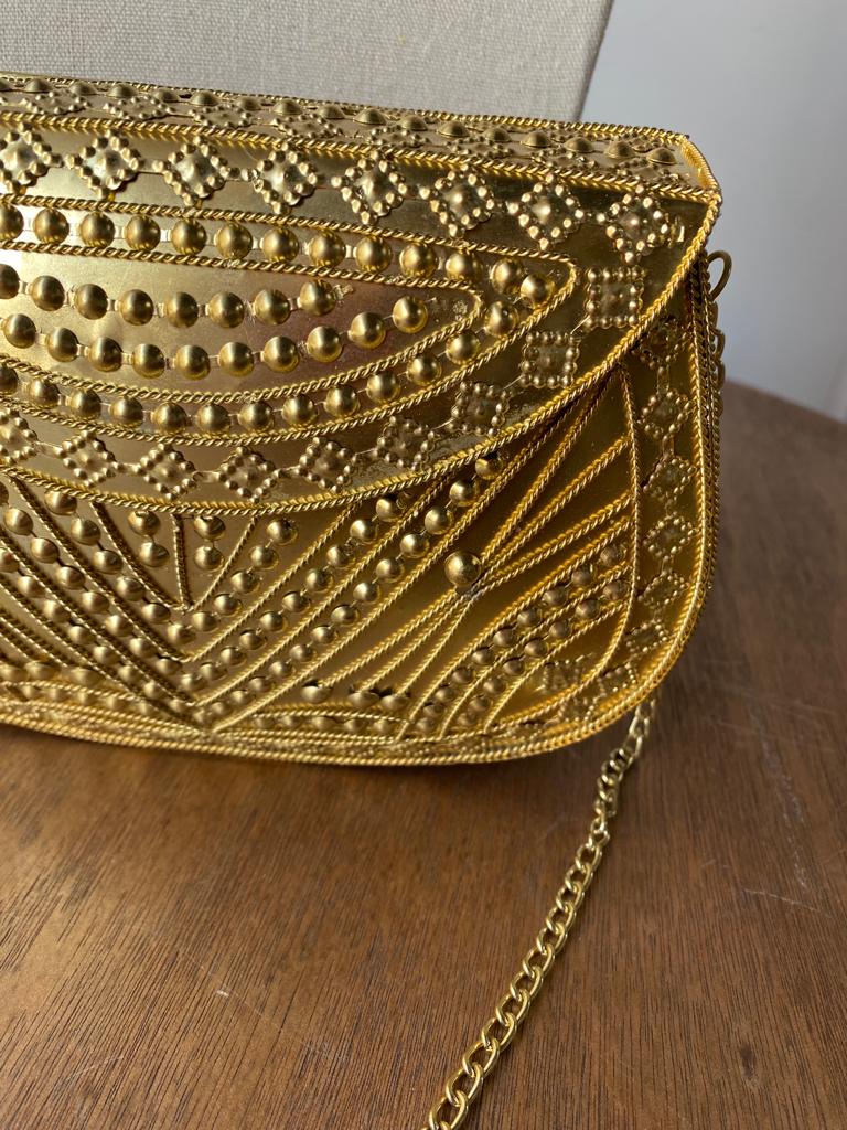 Bolso Latón Dorado
