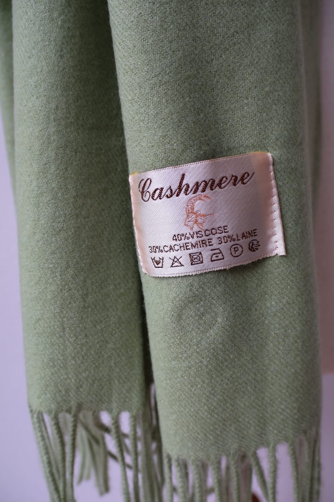 Pashmina Nevada Verde Manzana