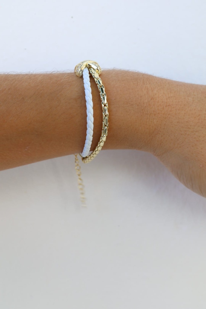 Pulsera Combinada Blanca