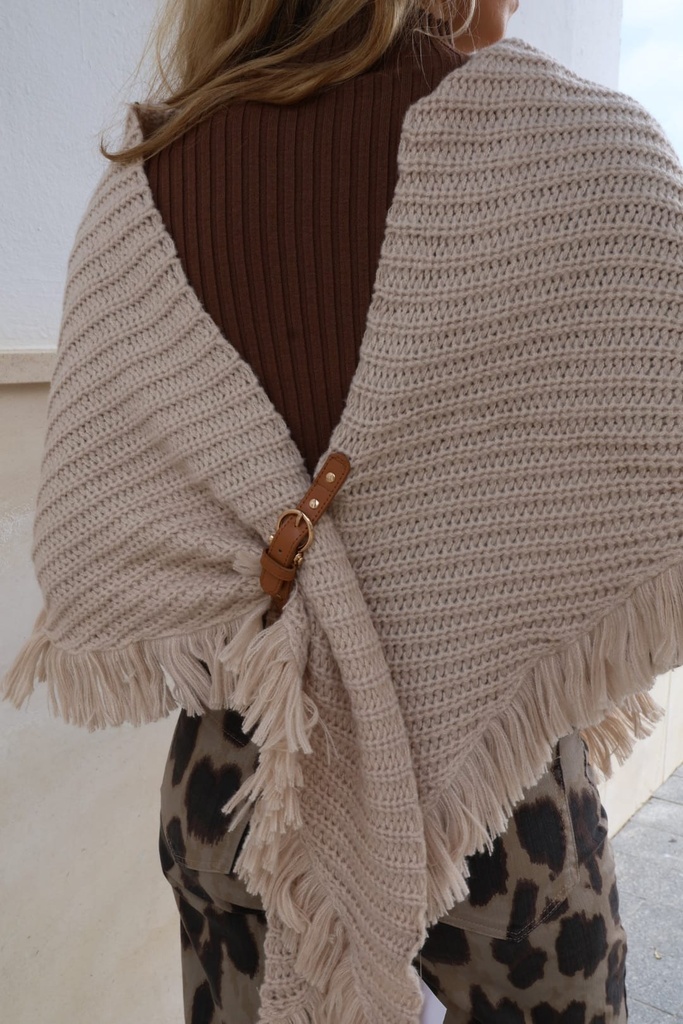 Poncho MELO Beige