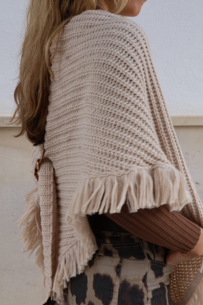 Poncho MELO Beige