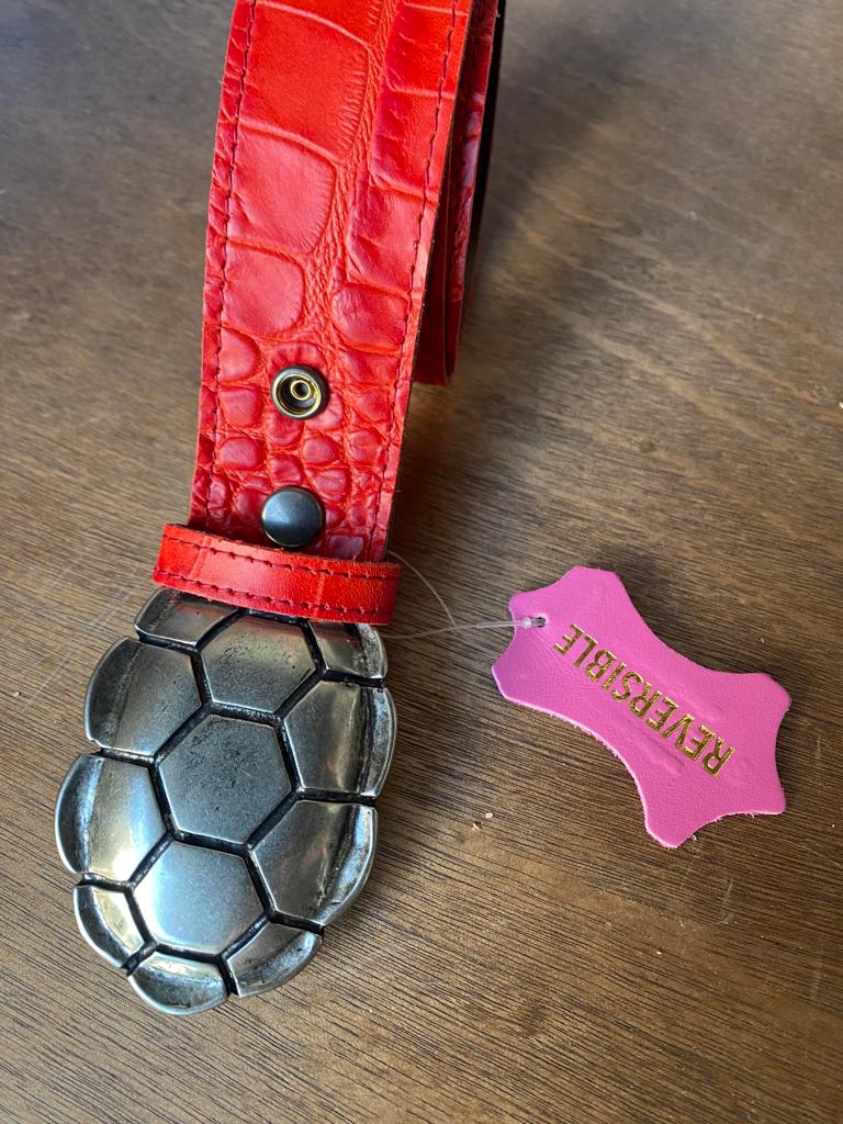 Cinturón Rojo Reversible