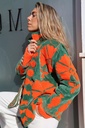 Chaqueta MARÍA Verde-Naranja