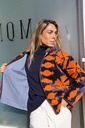 Chaqueta MARÍA Marino-Naranja