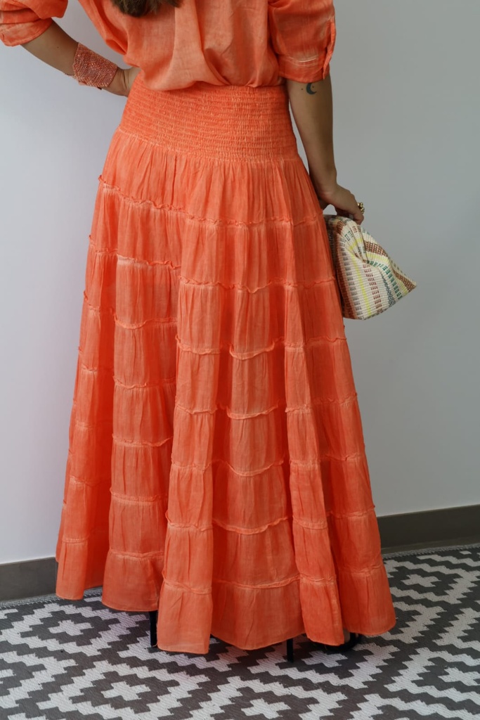 Falda ESMERALDA Naranja