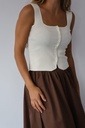 Top LAUREL Marfil