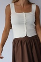 Top LAUREL Marfil