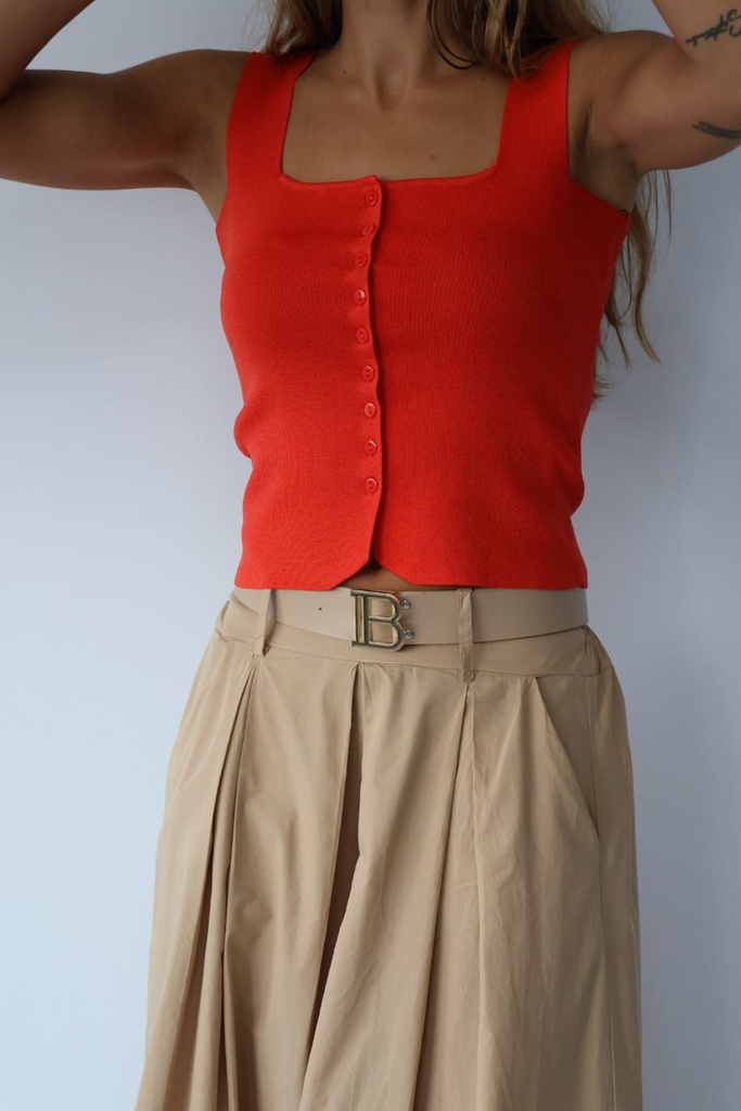 Top LAUREL Rojo