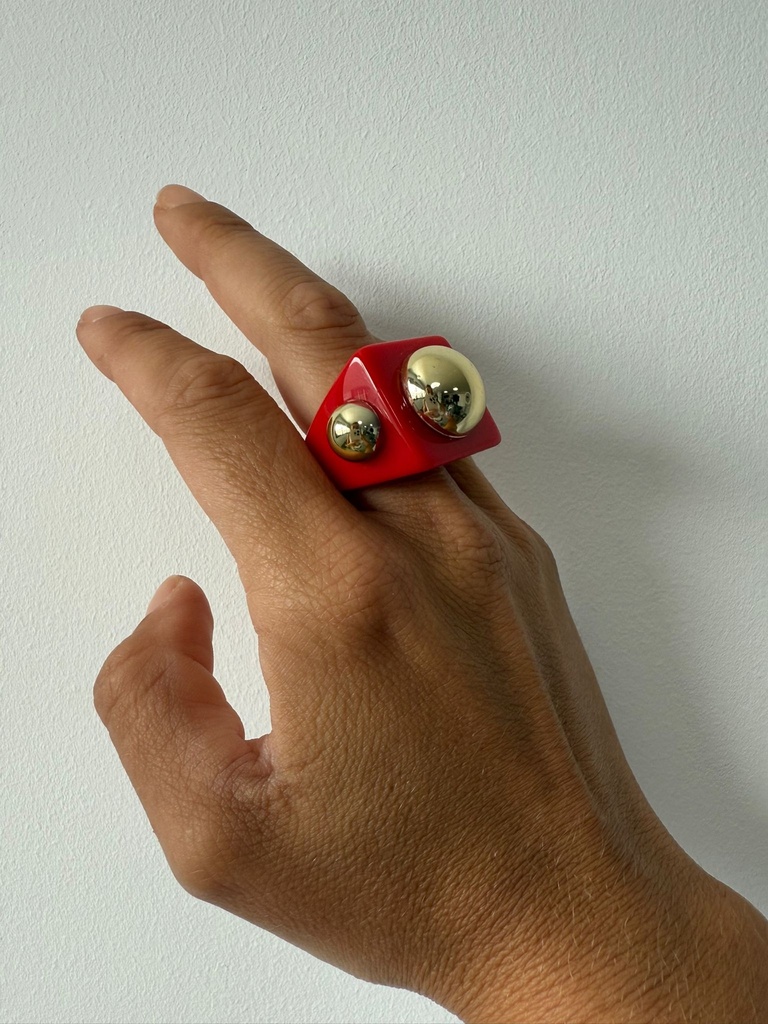 Anillo APLIQUE Rojo