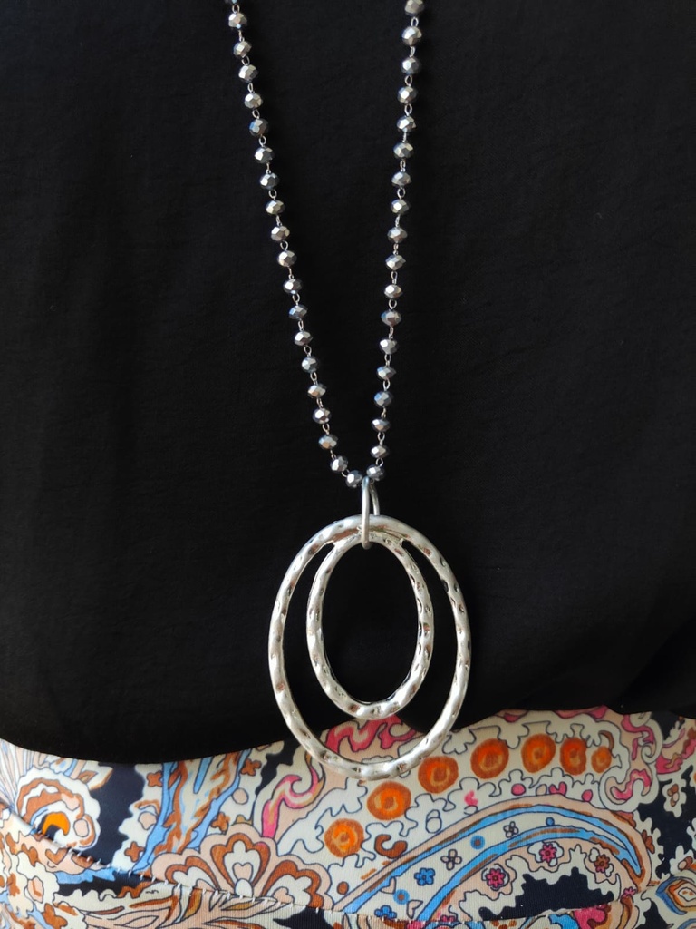 Collar Saturno plata