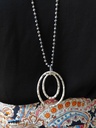 Collar Saturno plata