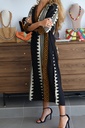 Vestido KURTA Negro-Naranja