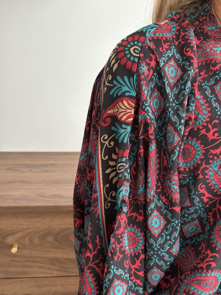 Vestido RUTE Negro/Turquesa