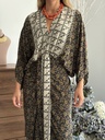 Vestido RUTE Negro/Naranja