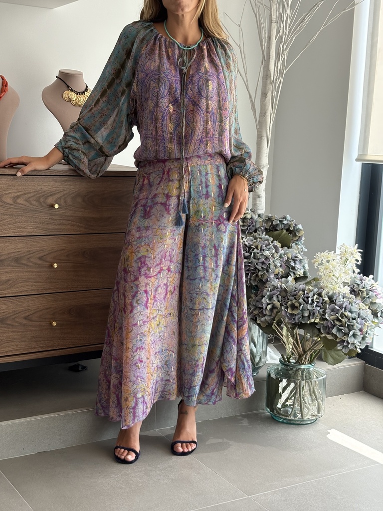 Conjunto LLANES Liso Morado