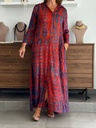 Vestido SUANCES Rojo/Azul