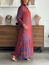 Vestido SUANCES Rojo/Azul
