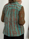 Camisa FORMENTERA Turquesa/Burdeos