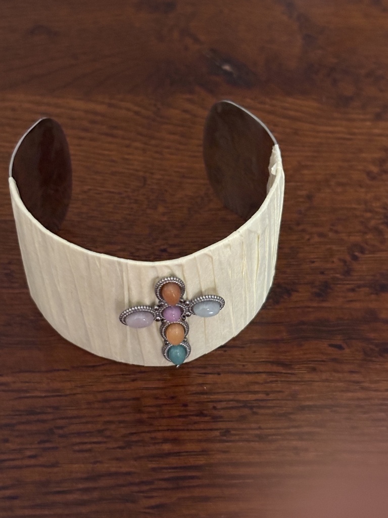 Pulsera FORRADA CRUZ Marfil