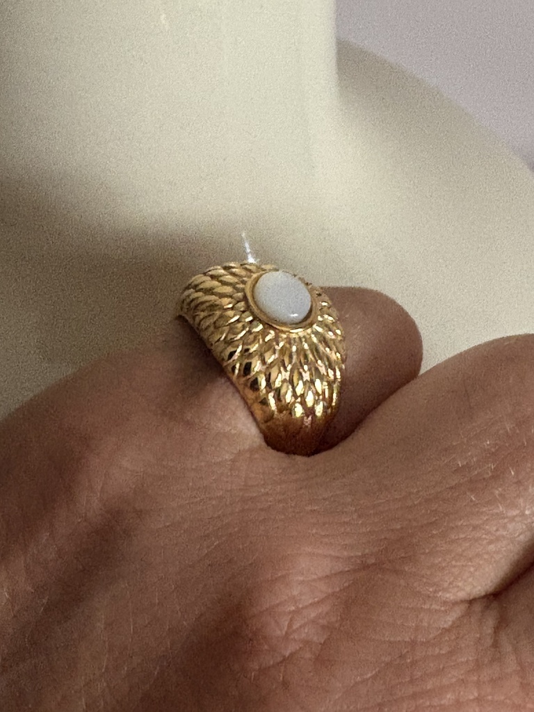 Anillo ERIZO Blanco