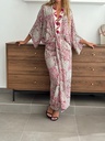 Vestido RUTE Buganvilla/Gris