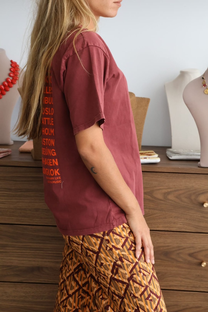 Camiseta ICONIC Burdeos