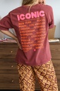 Camiseta ICONIC Burdeos