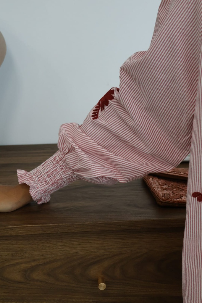 Camisa JULIETA Burdeos