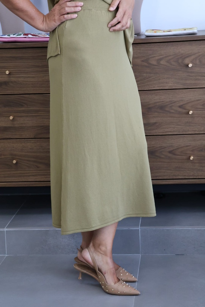 Falda ELVIRA Verde Musgo